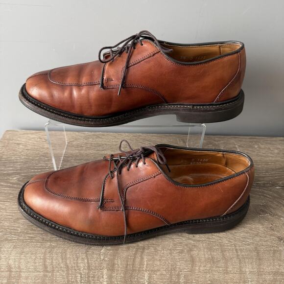 Allen Edmonds Ashton Shoes Mens 9.5 D Chili Brown Split Toe Derby Dress Leather main image 3